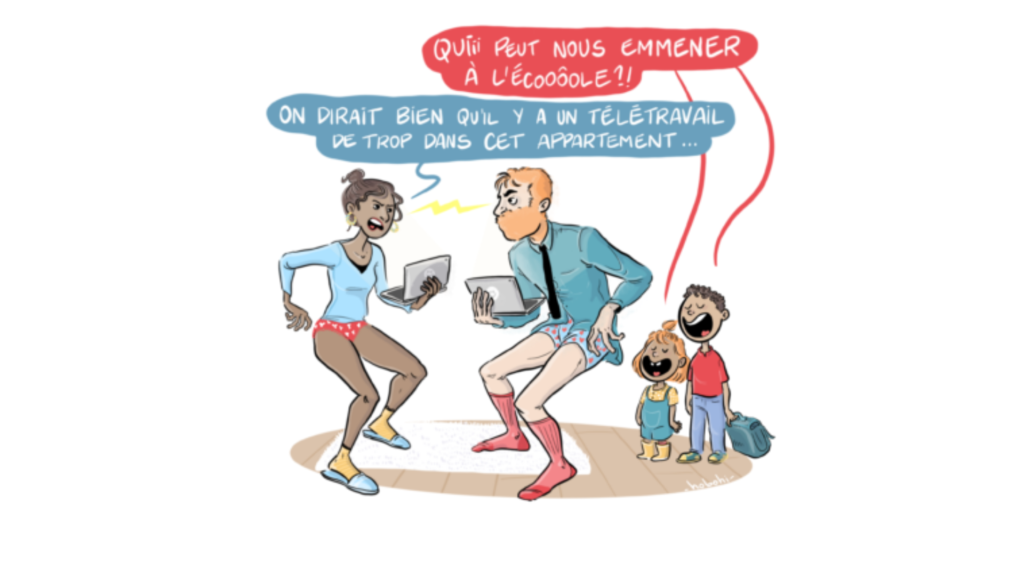 Télétravail et vie de famille